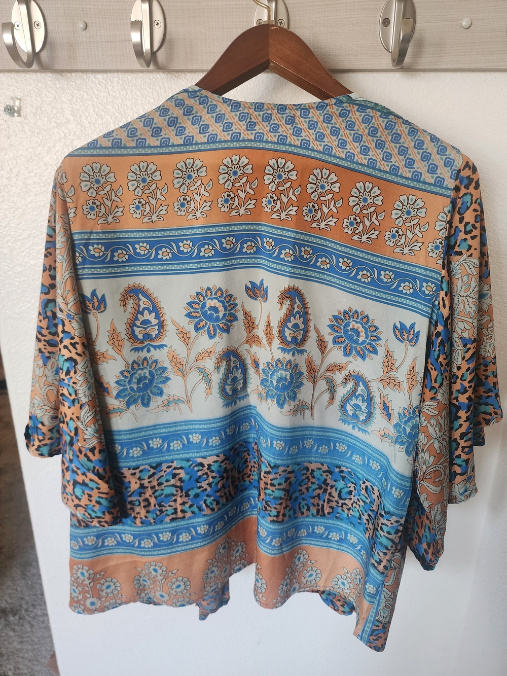 Karma Highway Boho Floral Paisley Open Front Kimono | Anthropologie Style - Picture 2 of 4